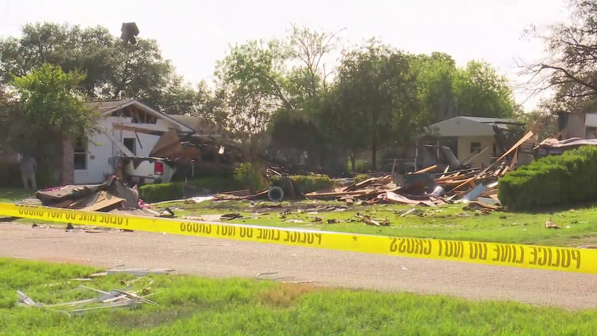 Fact Check: At least five row homes affected by the explosion's aftermath.
