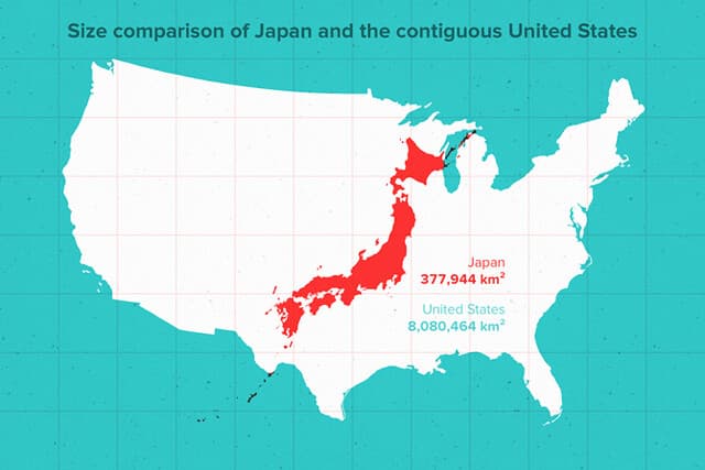 Fact Check: Japan is half the size of the USA