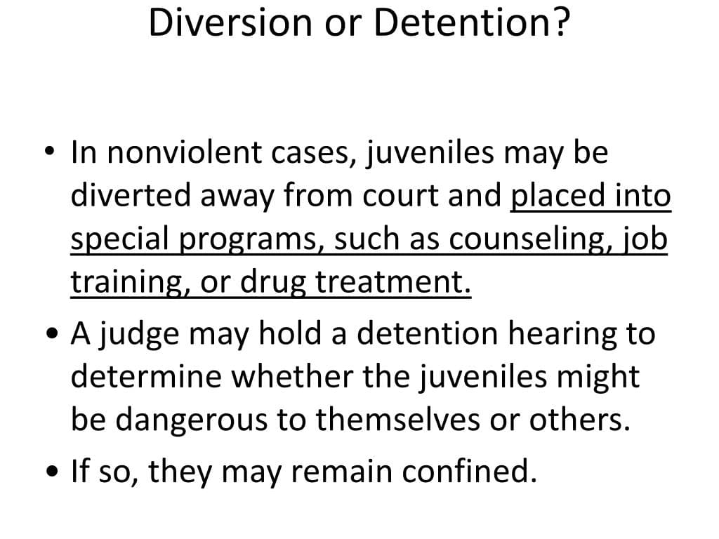 Fact Check: If police decide to take minor to juvenile detention until judge decides on release, they cannot reverse that decision once minor is in detention and the minor must wait for the judge which must happen in a day or two.