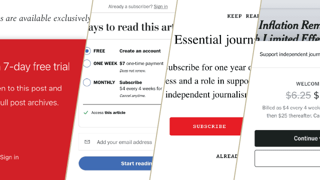 Fact Check: Many news organizations offer trial subscriptions to attract new readers.
