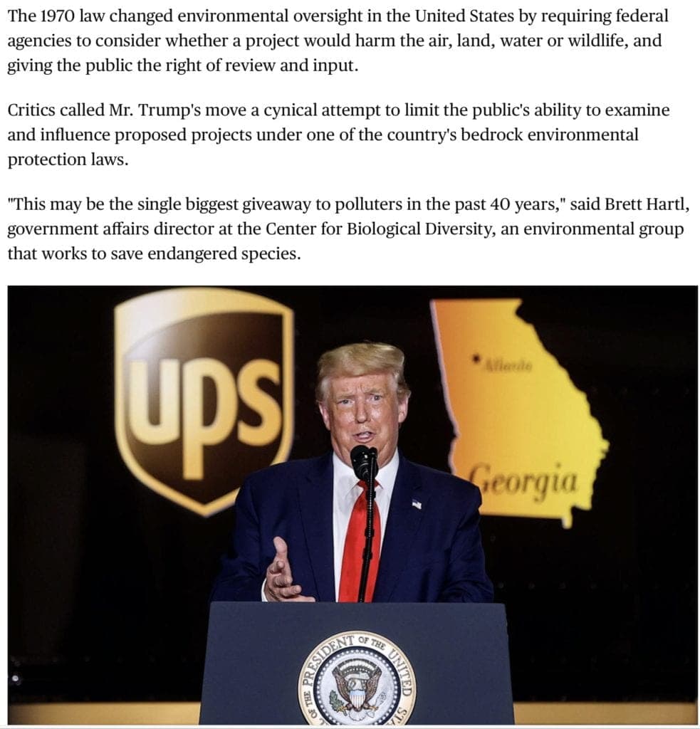 Fact Check: The United States has a federal law requiring environmental reviews for certain projects.