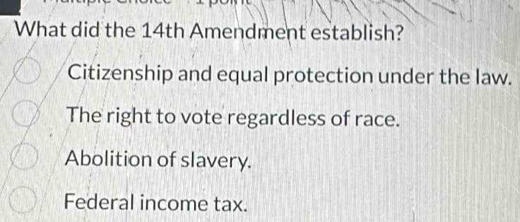 Fact Check: The 14th Amendment to the U.S. Constitution addresses citizenship rights.