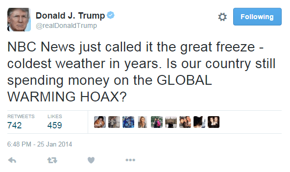Fact Check: climate change is a Chinese scam