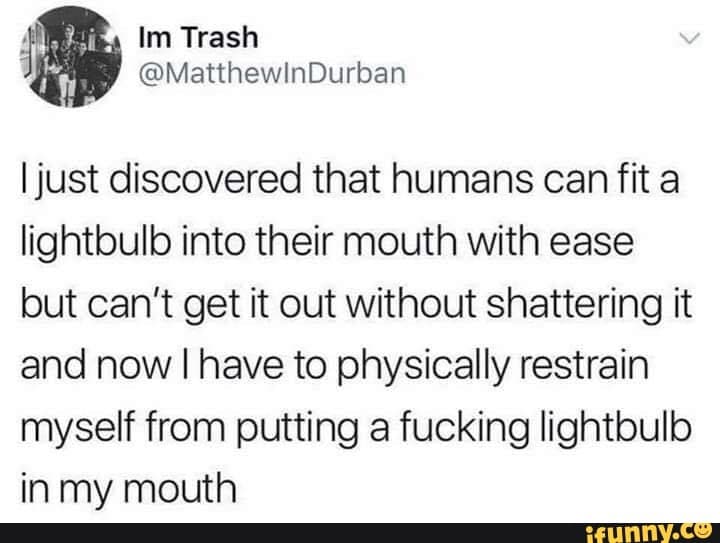 Fact Check: A human can fit a lightbulb in their mouth but cannot take it out without shattering it