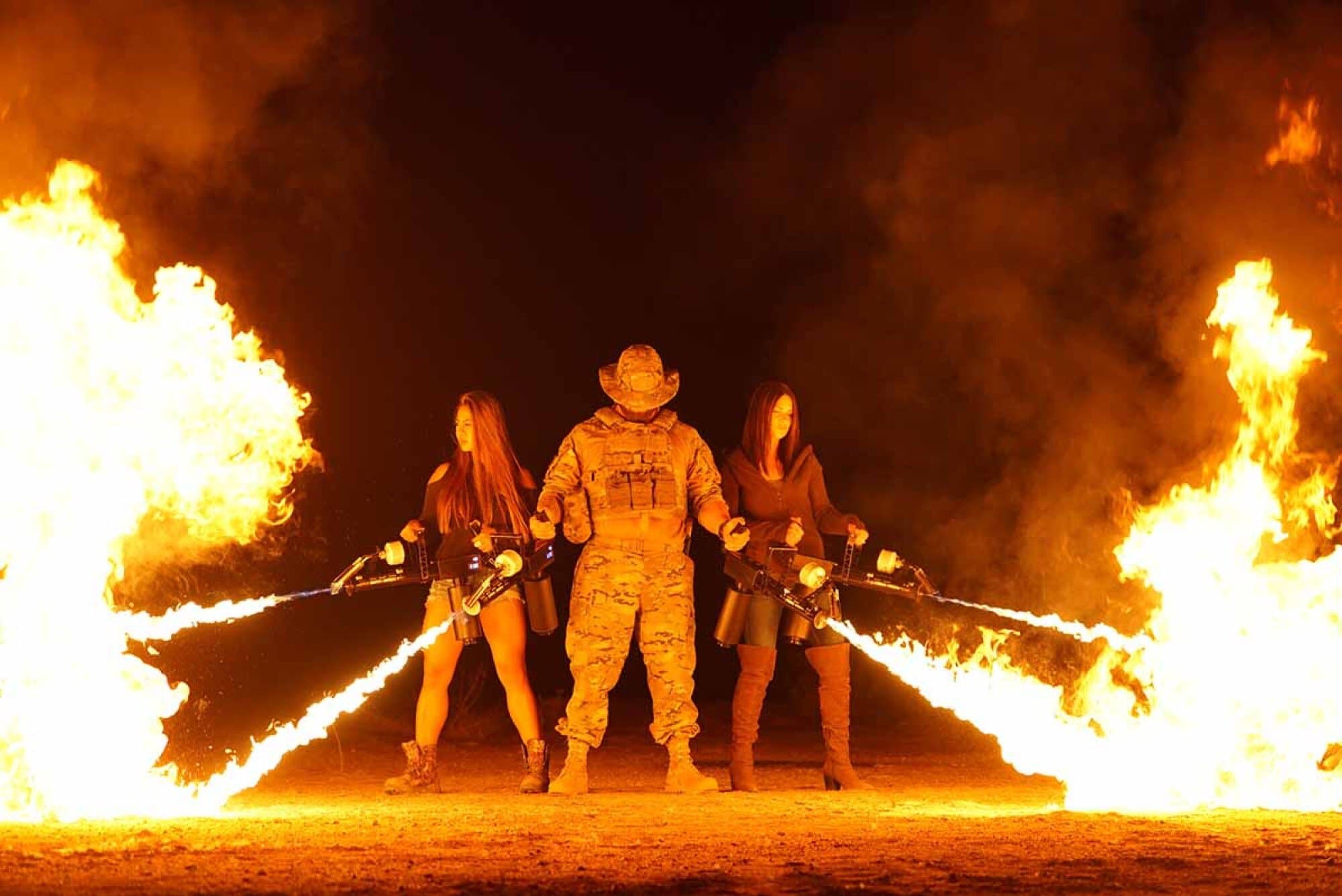 Fact Check: fun fact: flamethrowers are legal in all us states except Maryland, as they are categorically tools and not firearms.
the only other state with restrictions on flamethrowers is California, who requires you have a permit for flamethrowers which can fire for further than 10 feet.