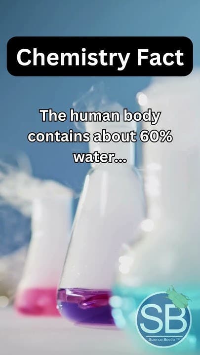 Fact Check: The human body contains approximately 60% water.