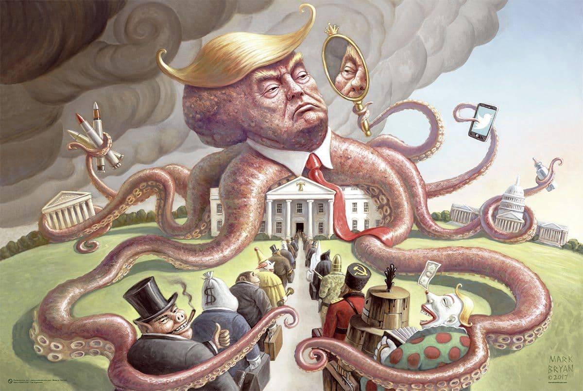 Fact Check: Donald trump's nightmare last night was a foolhardy dinosaur riding a dingo