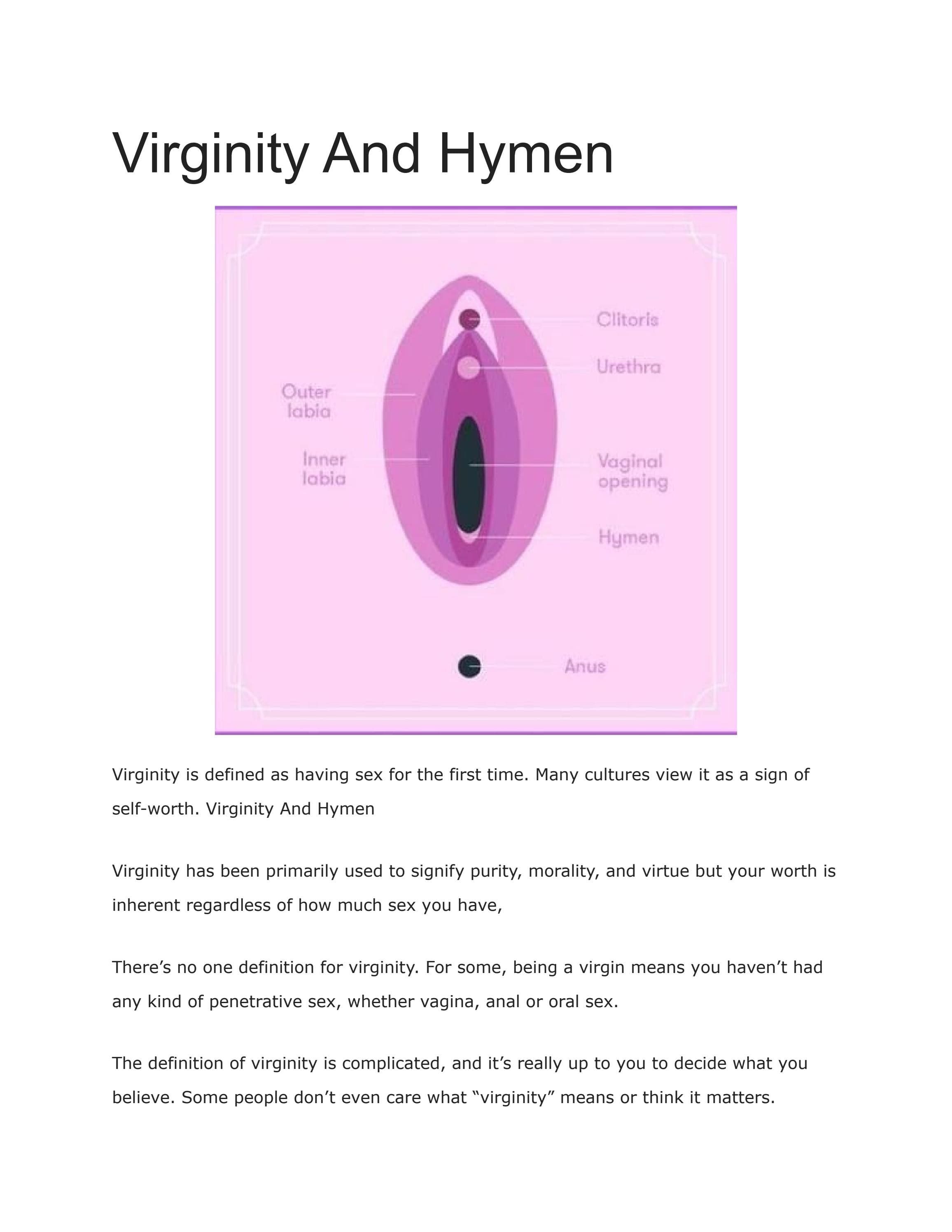 Fact Check: Is being a virgin a specific meaning?