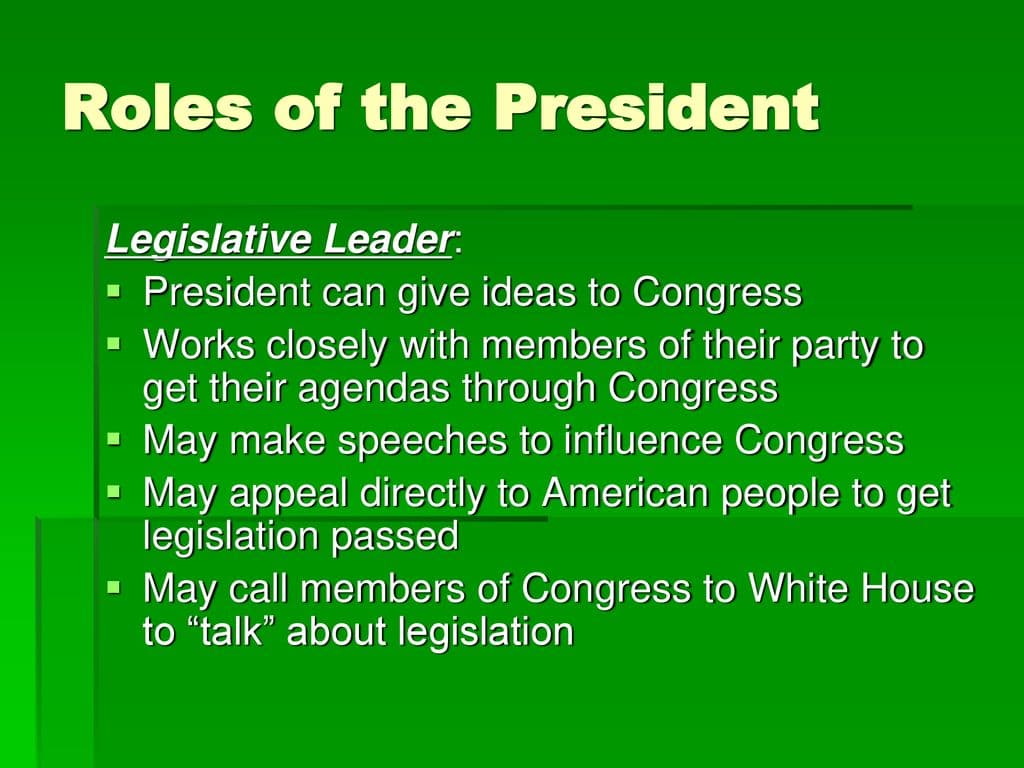 Fact Check: The President of the United States can influence legislative agendas.