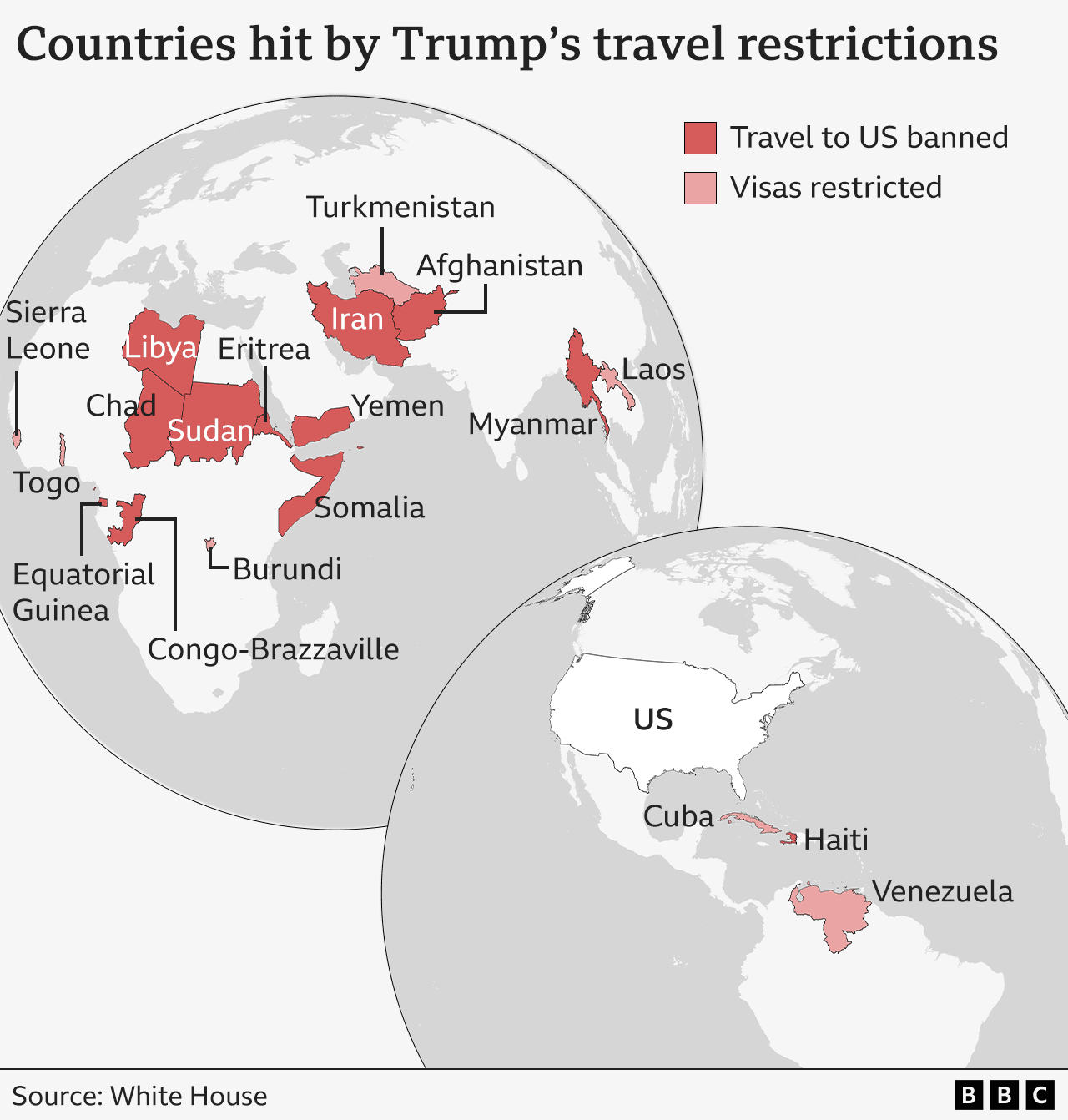 Fact Check: The US has previously barred entry for citizens from 12 countries.