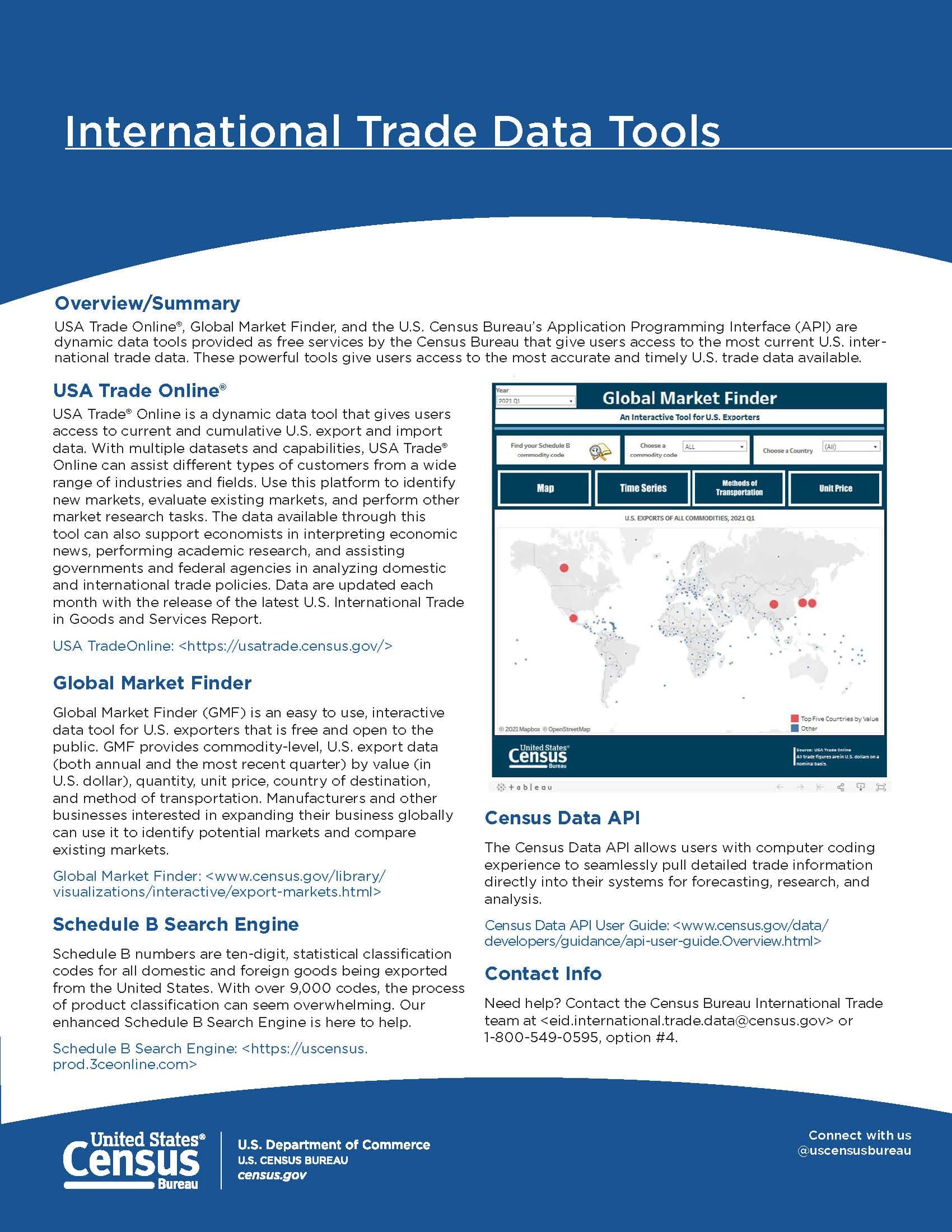 Fact Check: The US Census Bureau provides trade data.