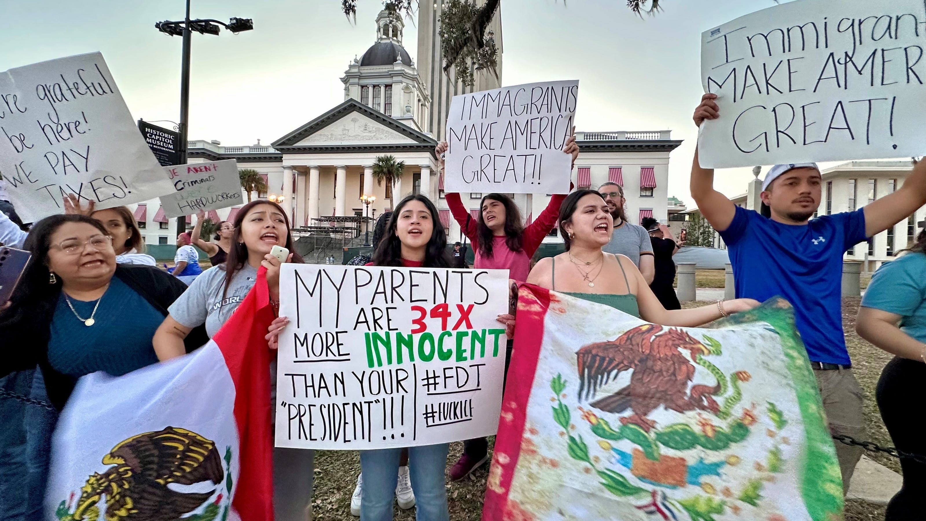 Fact Check: Protests often occur in response to immigration policies and facilities.
