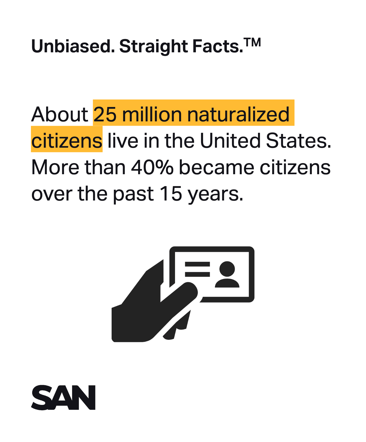 Fact Check: Approximately 25 million people in the U.S. are naturalized citizens.