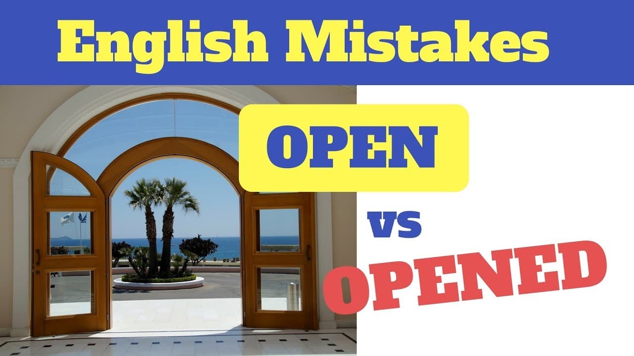 Fact Check: Is it open or is it opened?