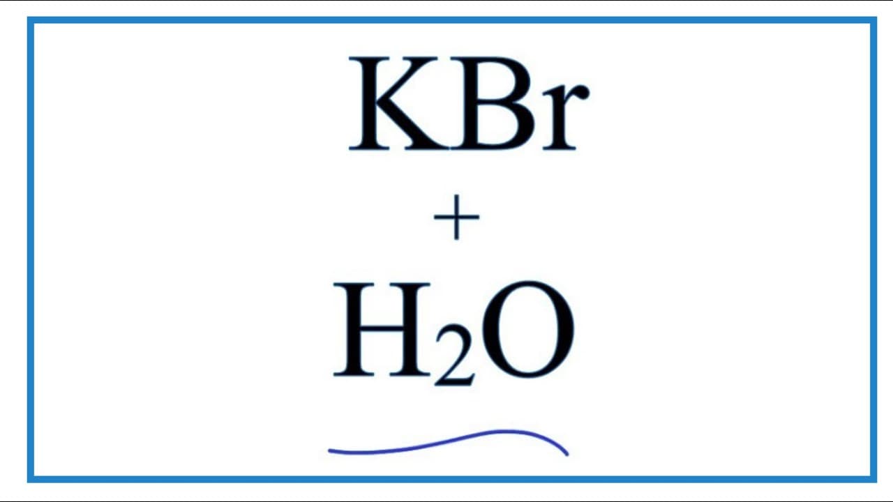 Fact Check: Is kbr soluble in water?