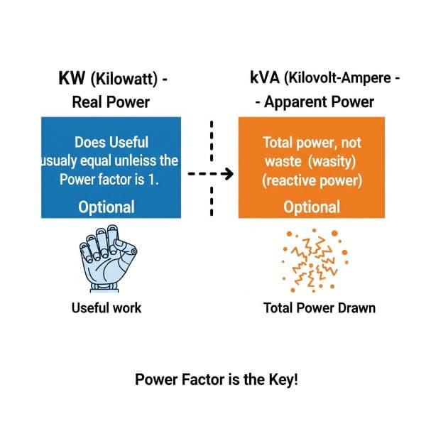 Fact Check: Is kilovolt-ampere (kVA) the same as kilowatt (kW)?