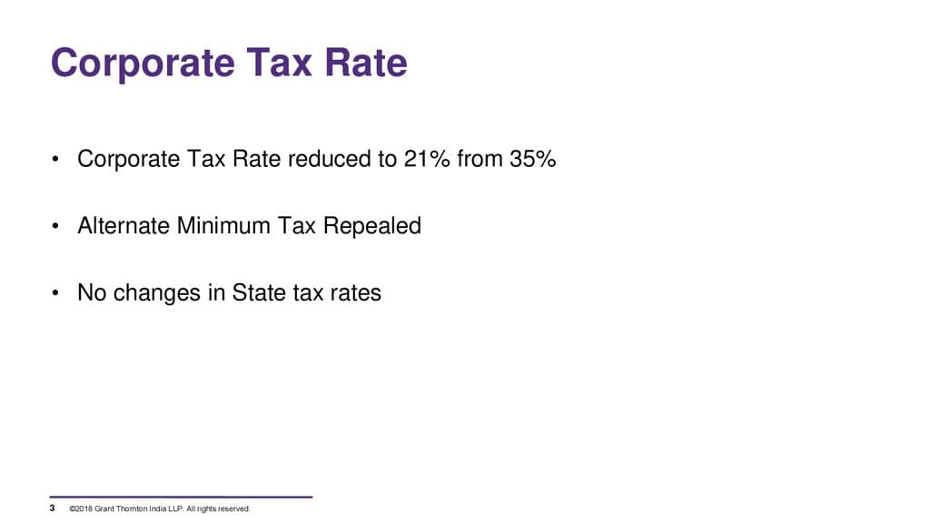 Fact Check: The U.S. corporate tax rate was reduced from 35% to 21% in 2017.