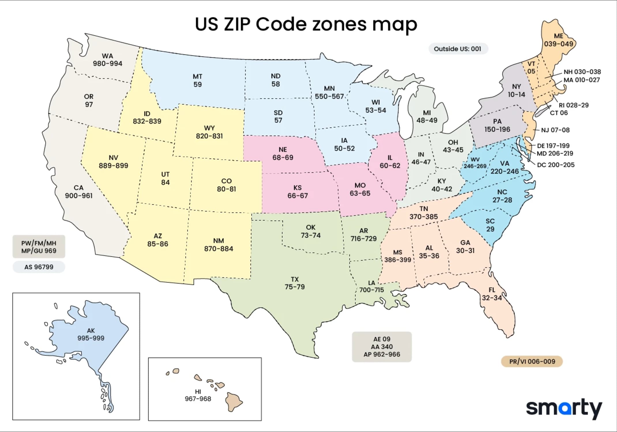 Fact Check: ZIP codes are used to identify specific geographic areas in the United States.