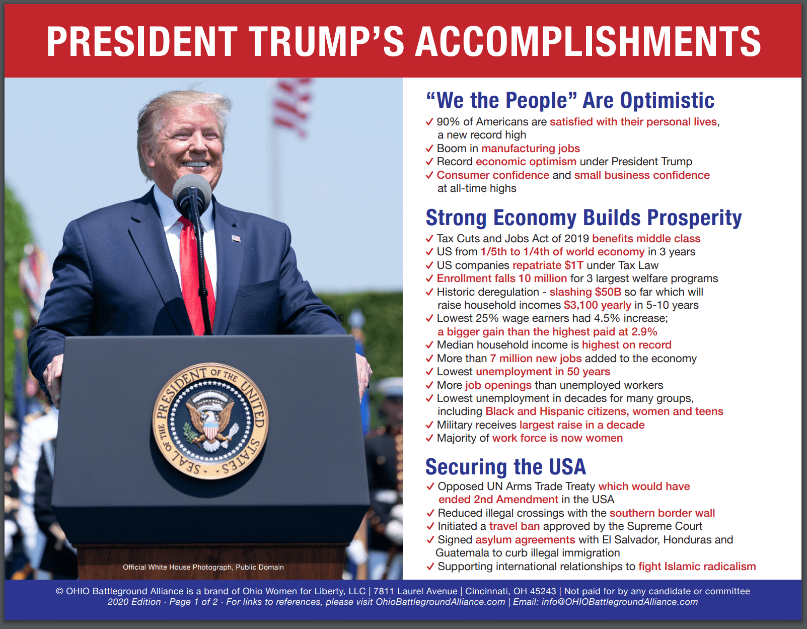 Fact Check: Trump accomplished at least some things is his first presidency, and has made at least some more in his current one