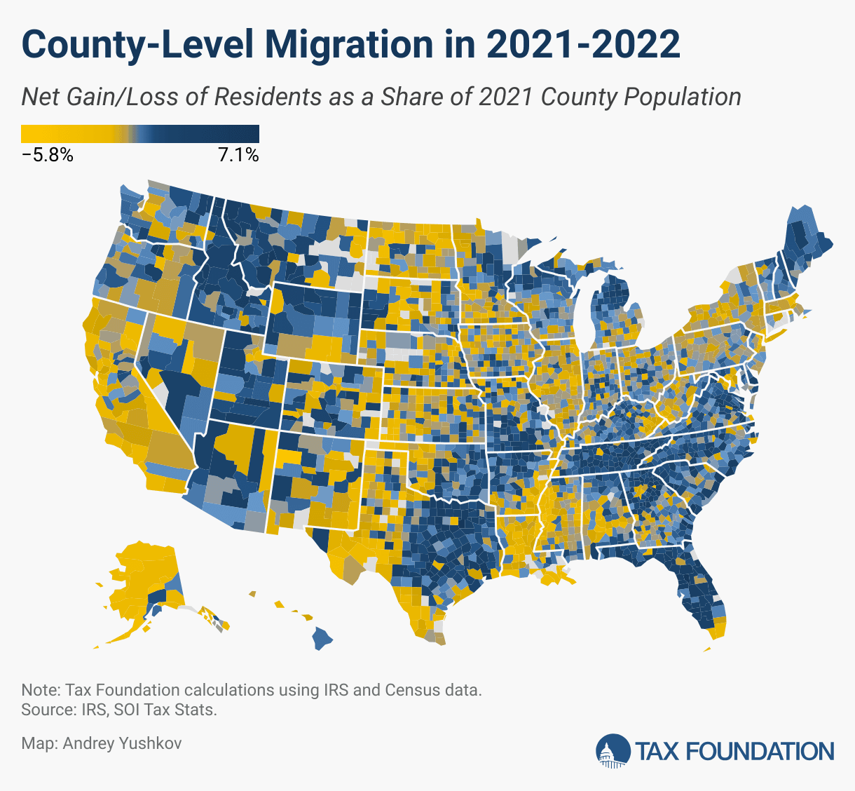 Fact Check: High taxes can influence migration patterns within the United States.
