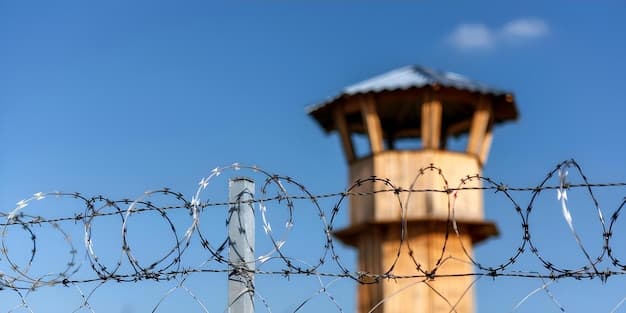 Fact Check: Barbed wire is often used for security in detention centers.