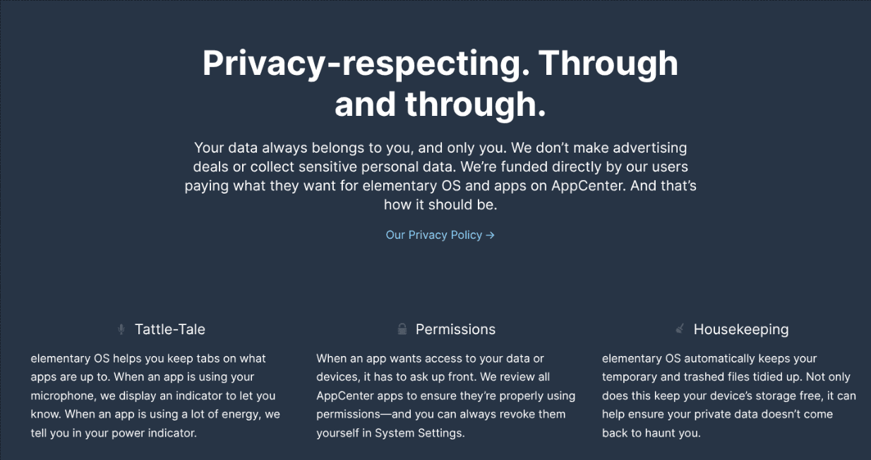 Fact Check: Privacy-focused apps do not collect user data.