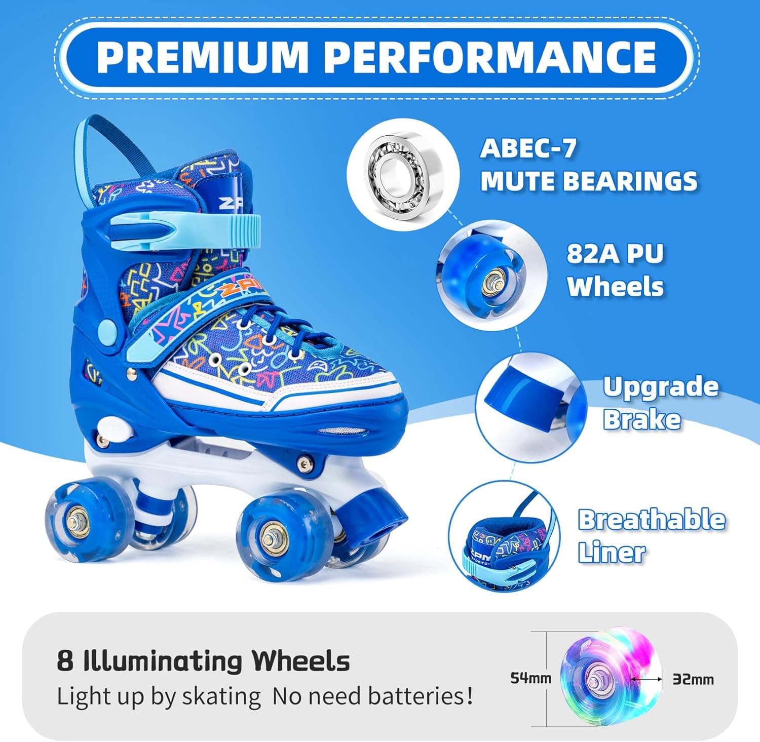 Fact Check: Roller skates are available in various sizes for different age groups.