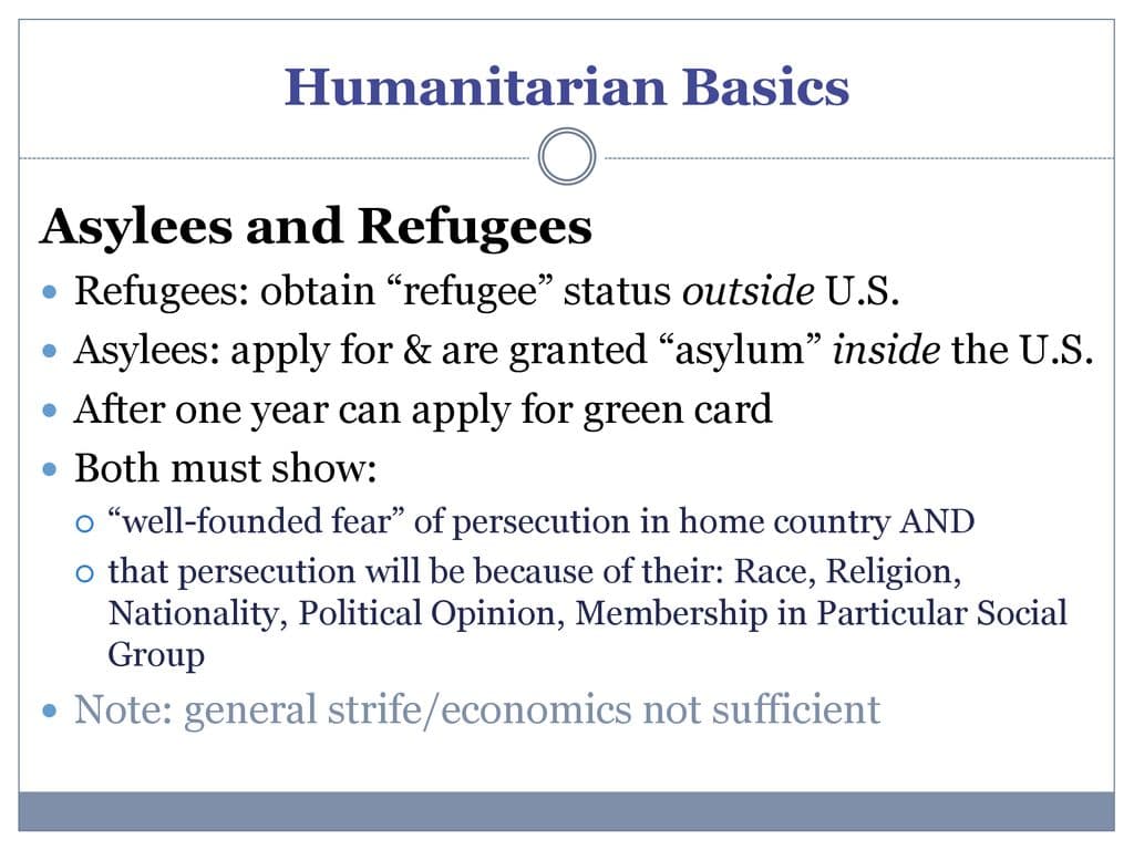 Fact Check: Refugees and asylees are often granted humanitarian relief in the U.S.