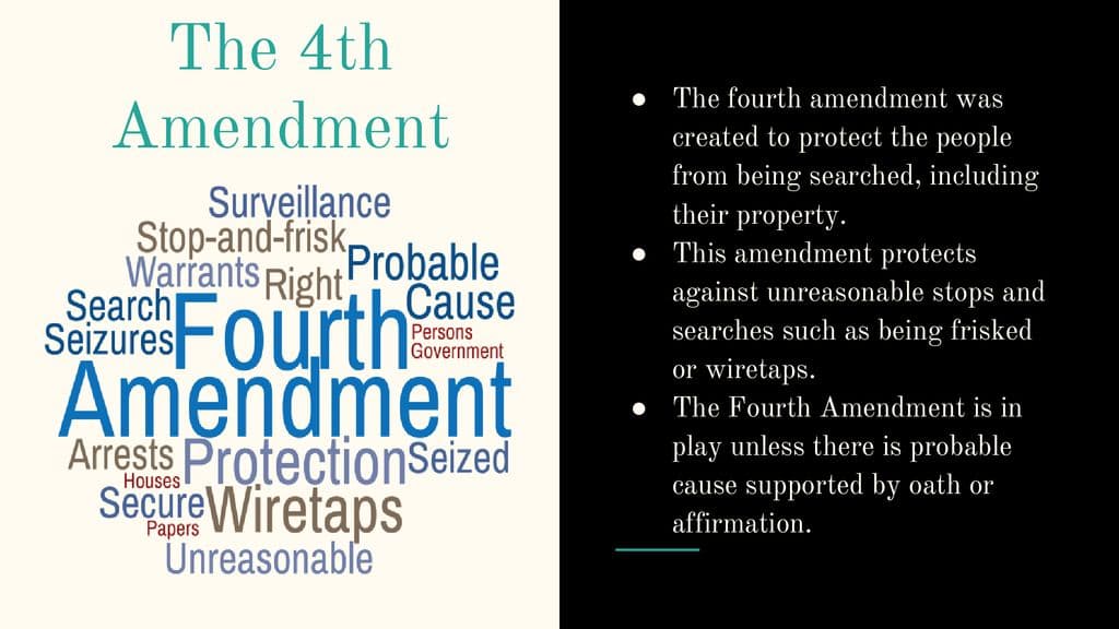 Fact Check: The 4th Amendment protects against warrantless searches and seizures.