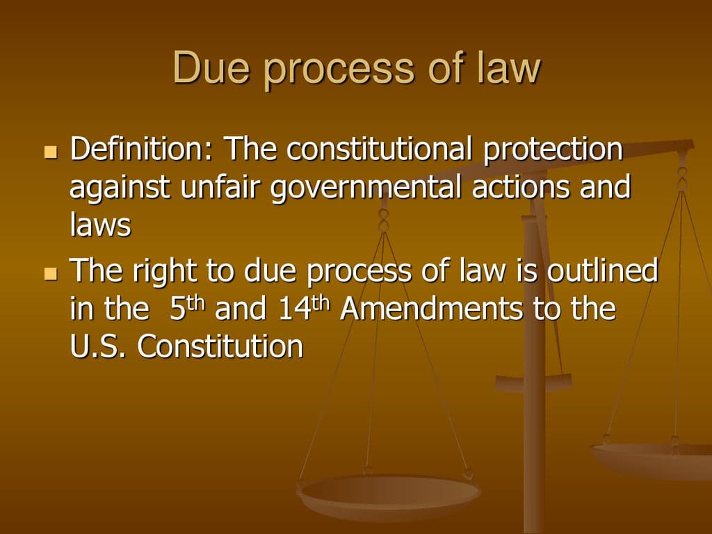 Fact Check: The U.S. Constitution guarantees the right to due process.