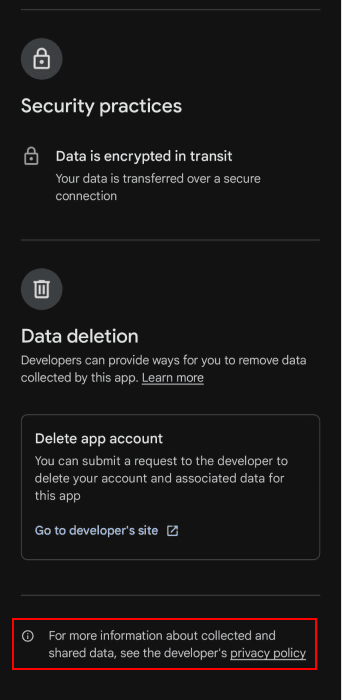 Fact Check: The app ensures user privacy by storing no personal data.