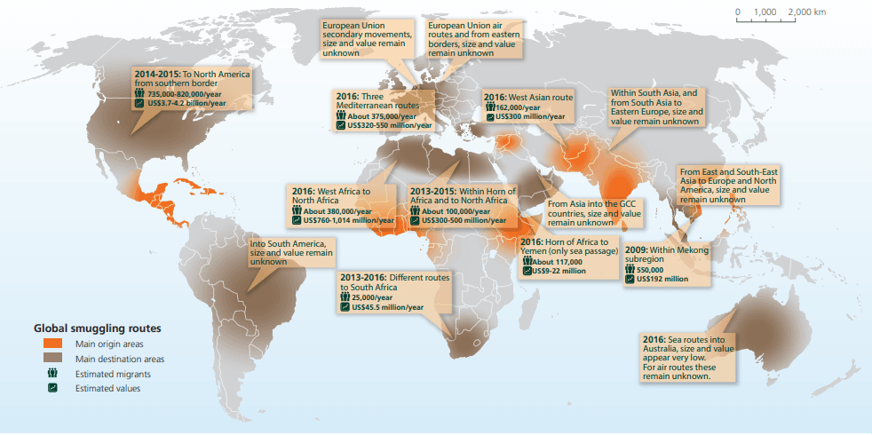 Fact Check: Organised crime includes human trafficking and illicit finance.