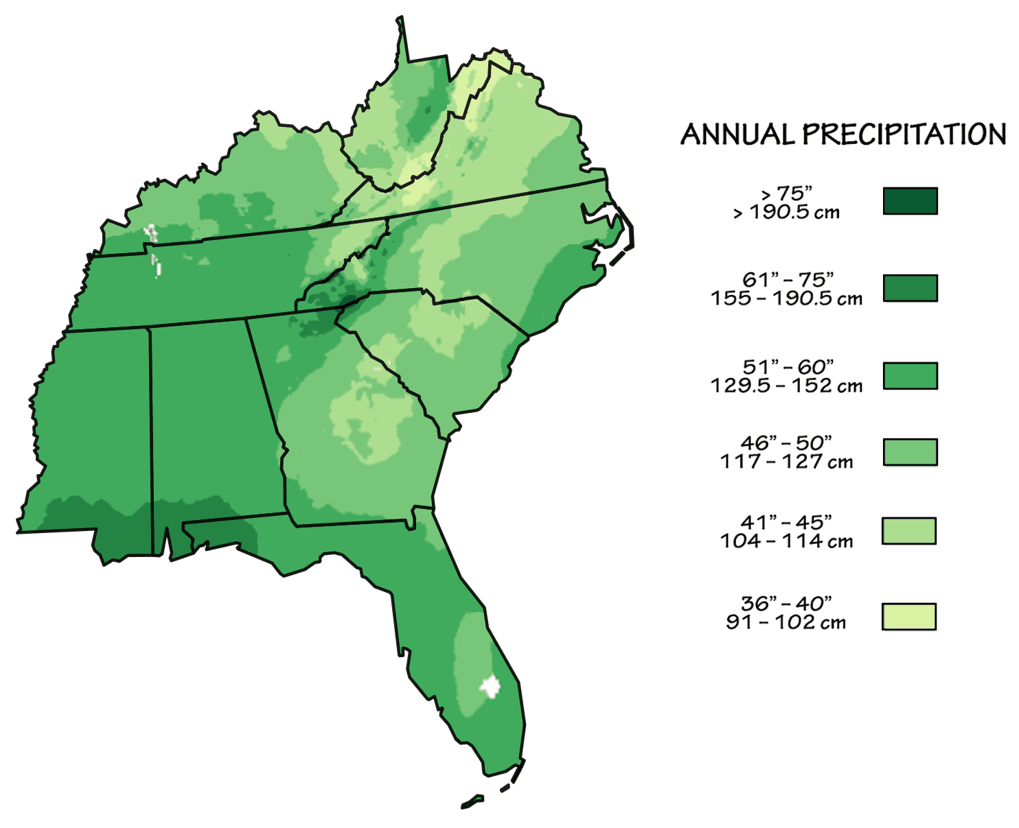 Fact Check: The southeastern United States has a humid subtropical climate.