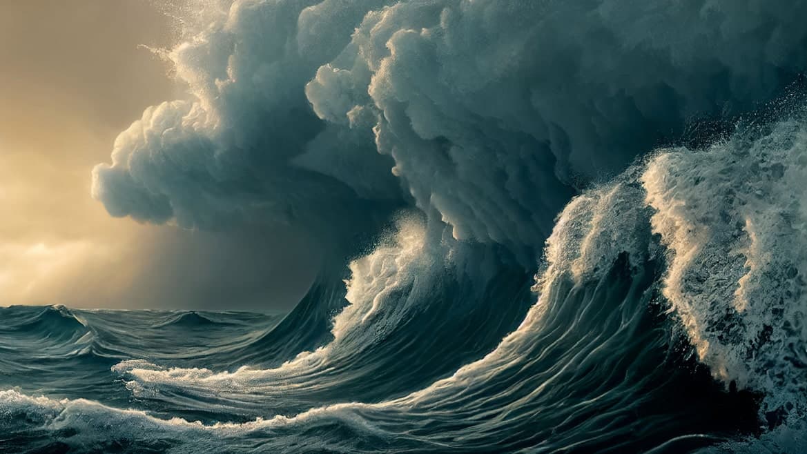 Fact Check: Strong waves can reach up to 2.5 meters in height.