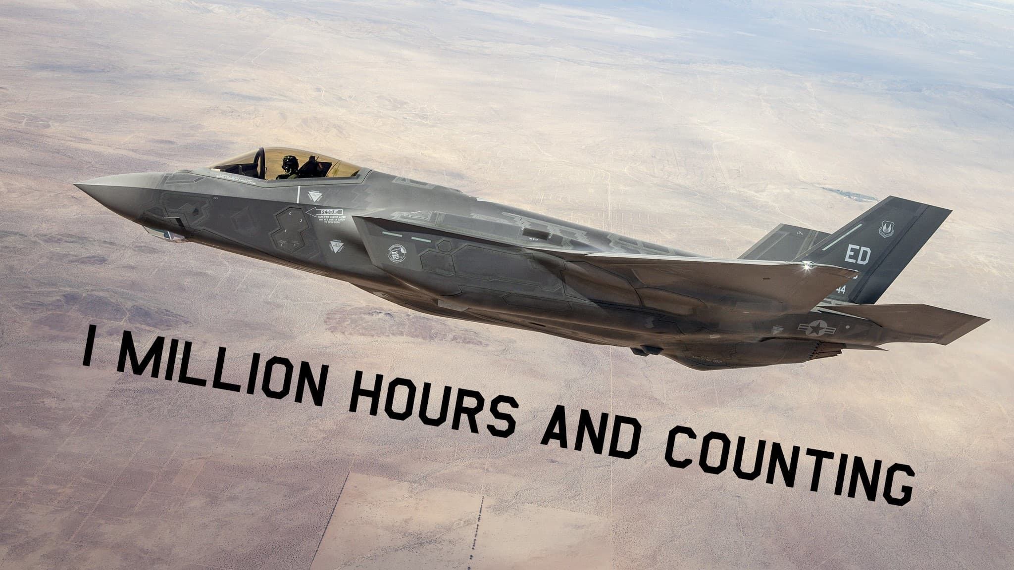 Fact Check: The F-35 fleet has flown over 800,000 hours globally.
