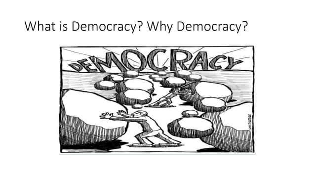 Fact Check: Democracy is a form of government where power is vested in the people.