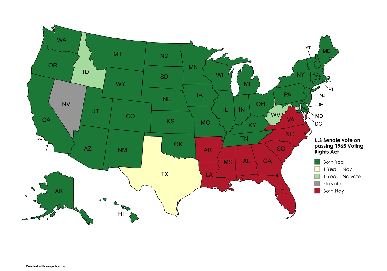 Fact Check: The Voting Rights Act was enacted in 1965.
