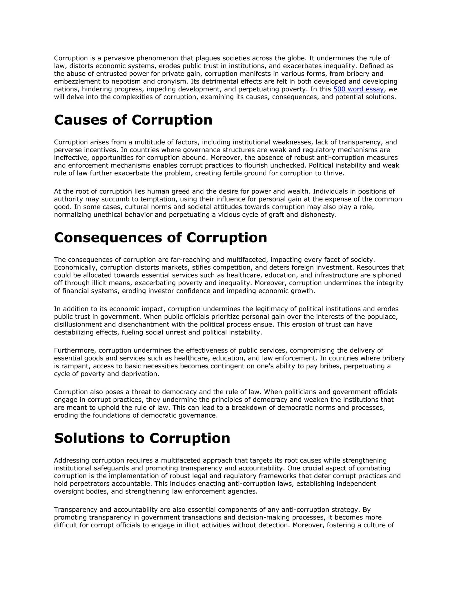 Fact Check: Corruption in law enforcement can undermine the rule of law.