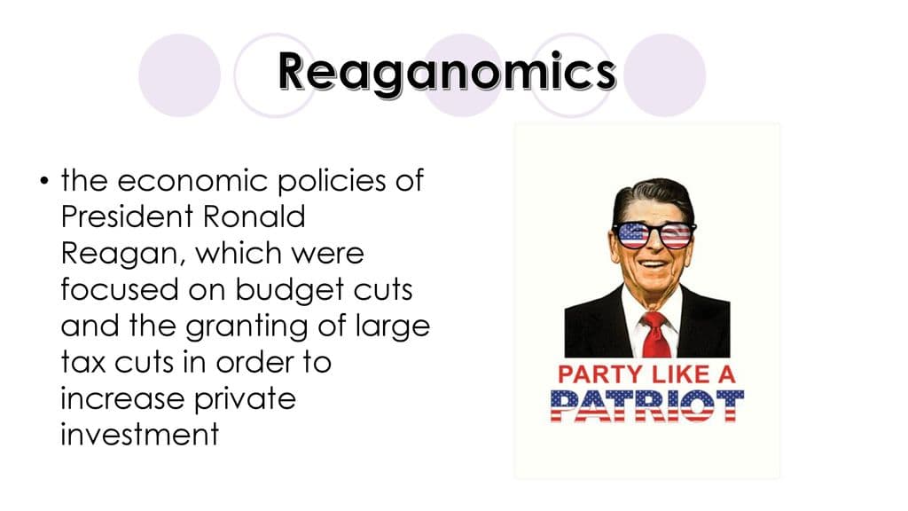 Fact Check: Reaganism refers to economic policies associated with President Ronald Reagan.