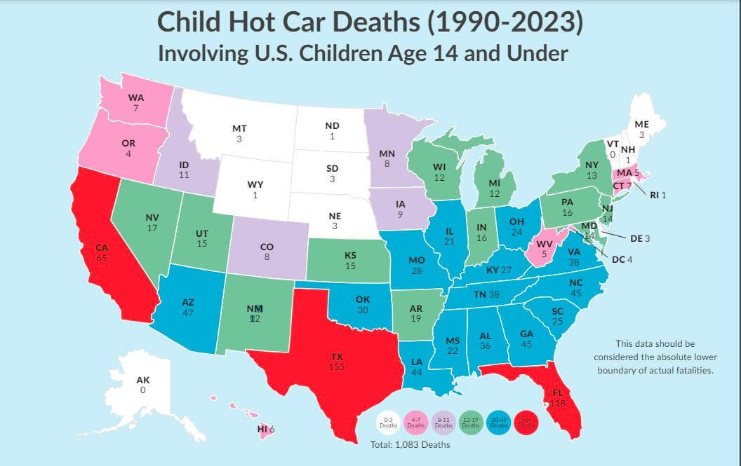 Fact Check: At least 13 children have died in hot cars in the U.S. this year.