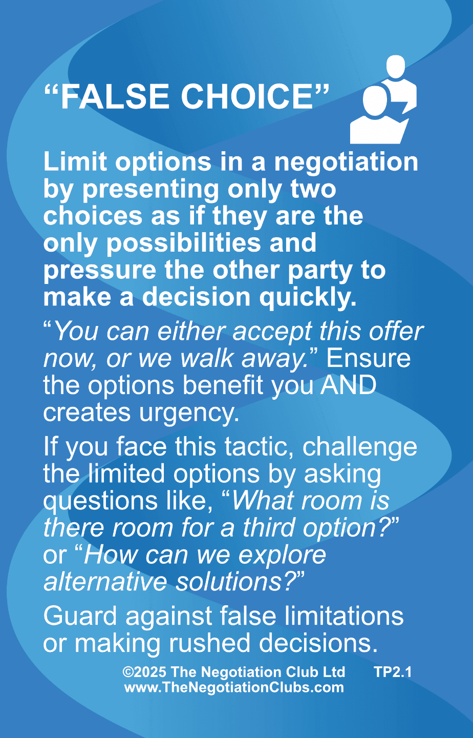 Fact Check: Flattery can be a tactic used in negotiations.