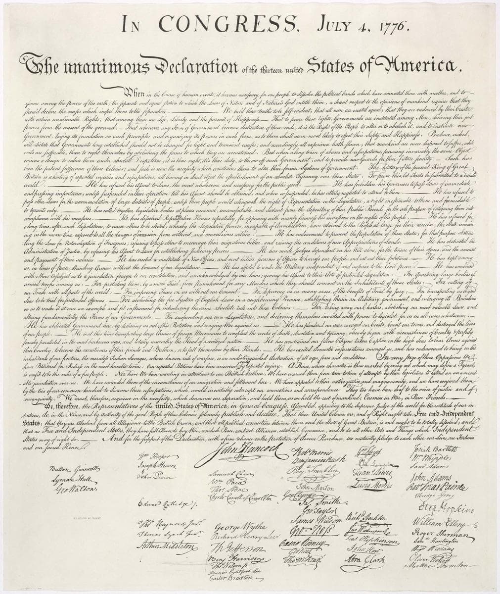 Fact Check: The Declaration of Independence asserts the right to alter or abolish government.