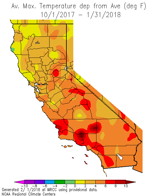Fact Check: The average temperature of California varies significantly by region.