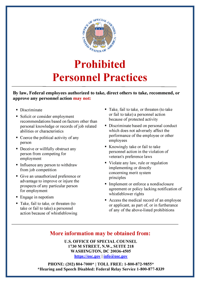 Fact Check: Federal employees are protected under whistleblower laws in the United States.