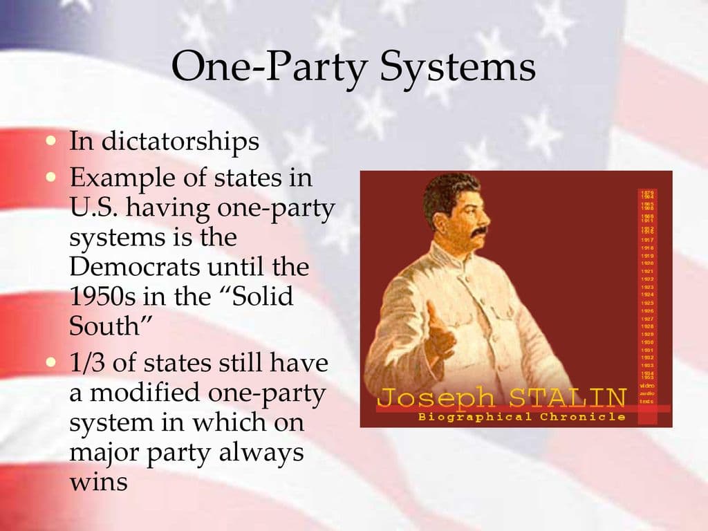 Fact Check: The U.S. has a one-party system.