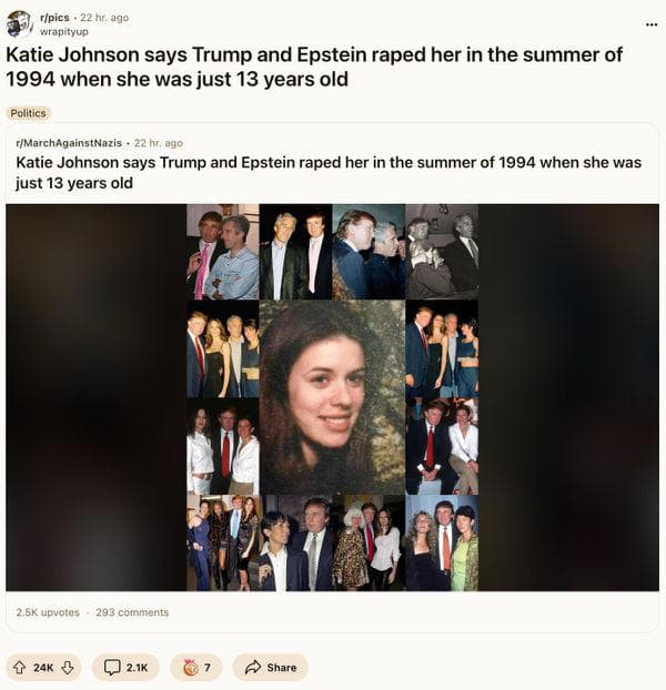 Fact Check: An anonymous woman accused Donald Trump and Epstein of raping her at 13.