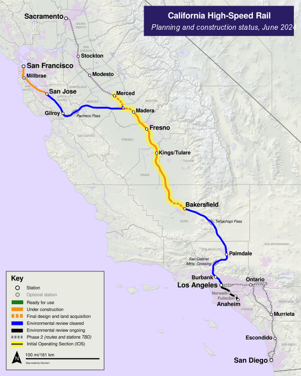 Fact Check: High-speed rail construction costs in California now exceed the original budget for the entire project.