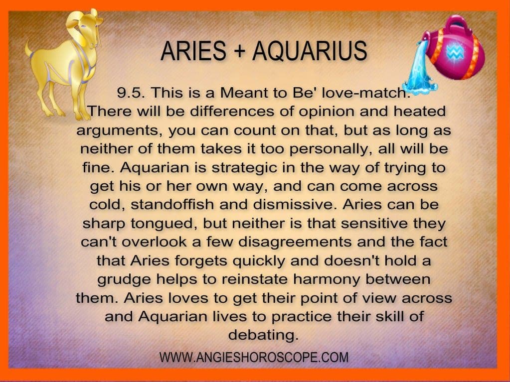 Fact Check: Are Aquarius and Aries compatible?