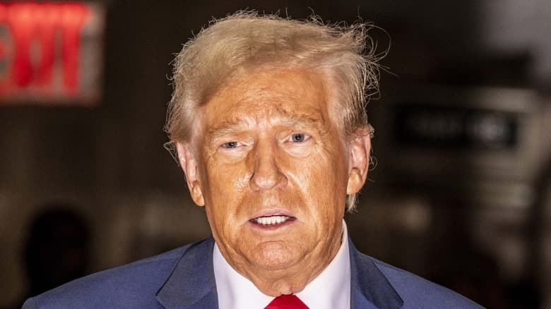Fact Check: Donald Trump's skin tone is artificially enhanced by makeup, not natural tanning.