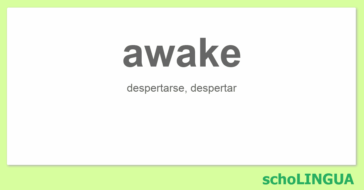 Fact Check: Is awake en español?